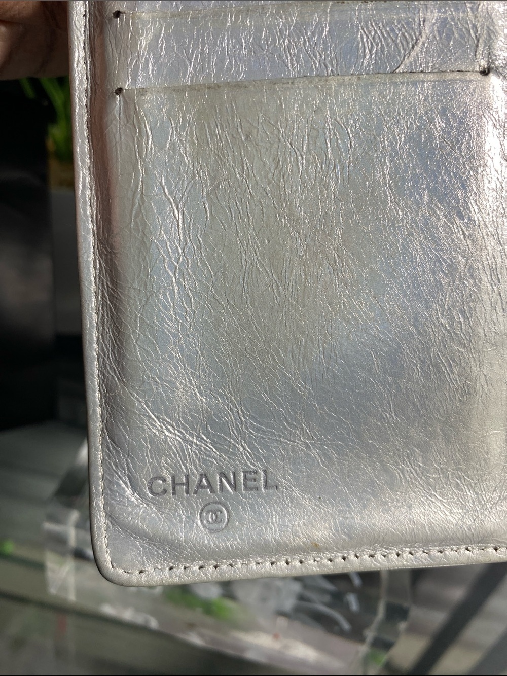 Authentic CHANEL 2.55 Quilted Matelasse Logo Lambskin Long Bifold Flap Wallet - Picture 12 of 17